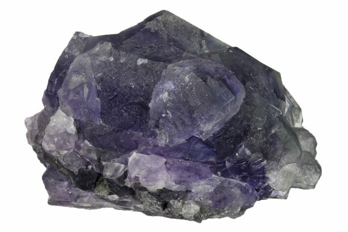 Purple Cuboctahedral Fluorite Crystal Cluster - China #161824